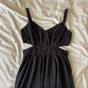 asos Black Side Cutout Formal Dress